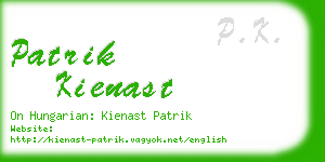 patrik kienast business card